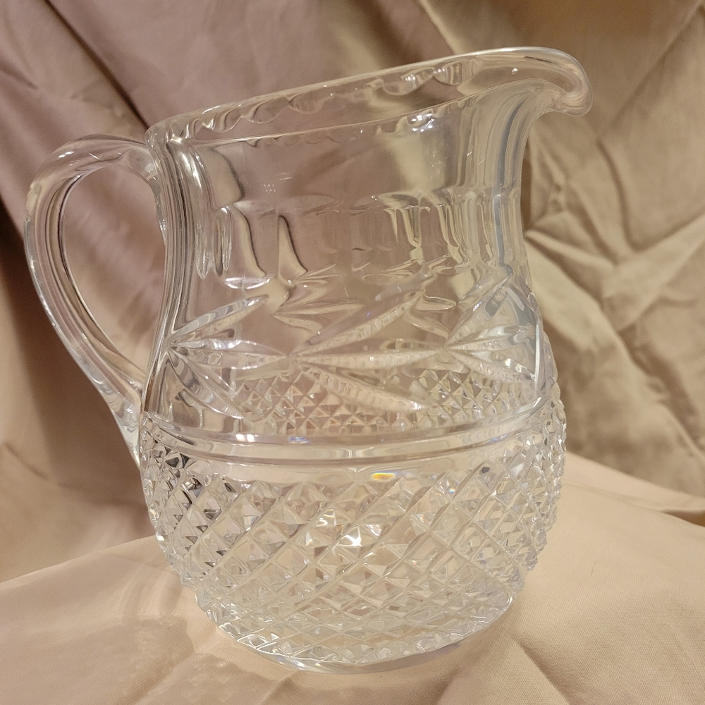 Cut glass pitcher